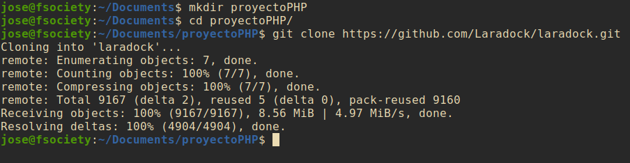 git clone